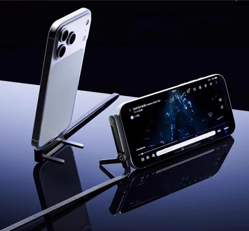 240W Fast Charging Nylon Braided Cable 1.5M with Phone Stand Data Transfer Type-C for Mobile Phone - Image 2